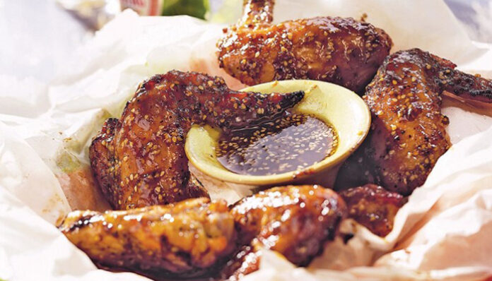 Recipe: Chicken wings with sweet and spicy plum chutney