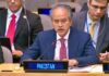 At UN, Pakistan says natural resources must be instruments of development, not coercion